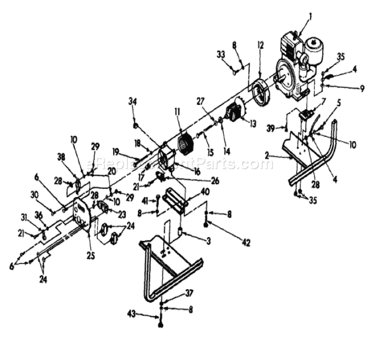 Page A Diagram and Parts List for 9321-0  Briggs and Stratton Generator